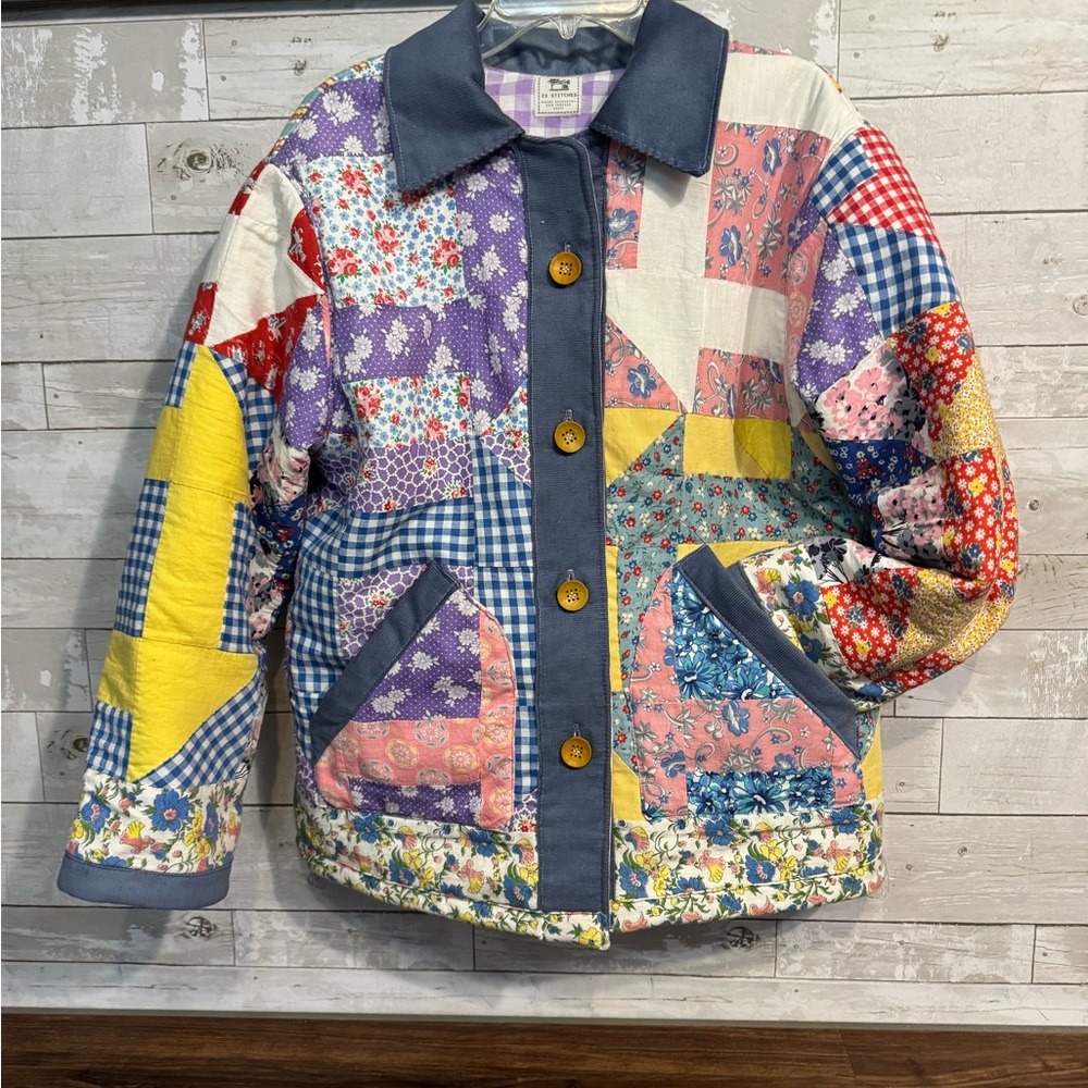 One-of-a-Kind Handmade Patchwork Quilt Coat